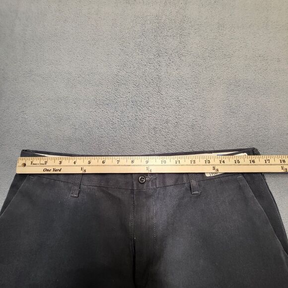 Cintas Work Pants Mens 33x30 Black Hi Vis Uniform Reflective Safety - Picture 9 of 12